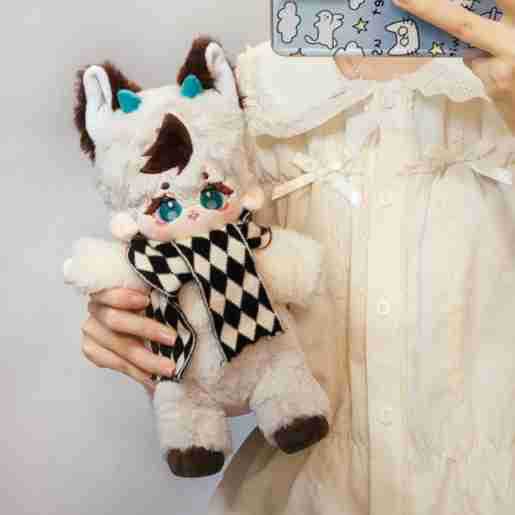 20 cm Cotton Doll Carcasses Rabbit Fur Common Style Cute Tail Doll Plush Toy Doll Gift