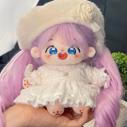 20 cm Cotton Doll Synthetic Fiber Hair Girl Cute Version Super Star Doll Plush Toys Doll Customization