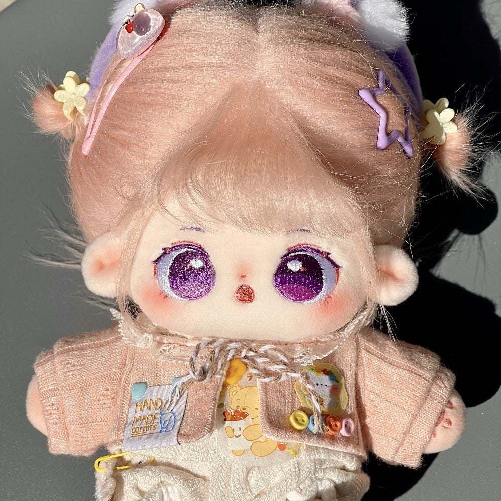 20 cm Cotton Doll Synthetic Fiber Hair Doll Original No Attribute Baby Girl Cute Plush Doll In Stock