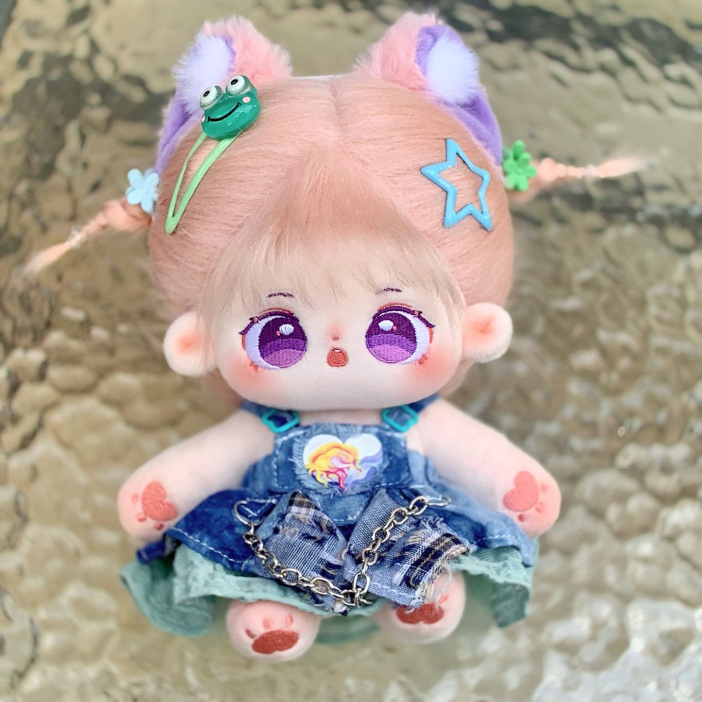 20 cm Cotton Doll Synthetic Fiber Hair Doll Original No Attribute Baby Girl Cute Plush Doll In Stock