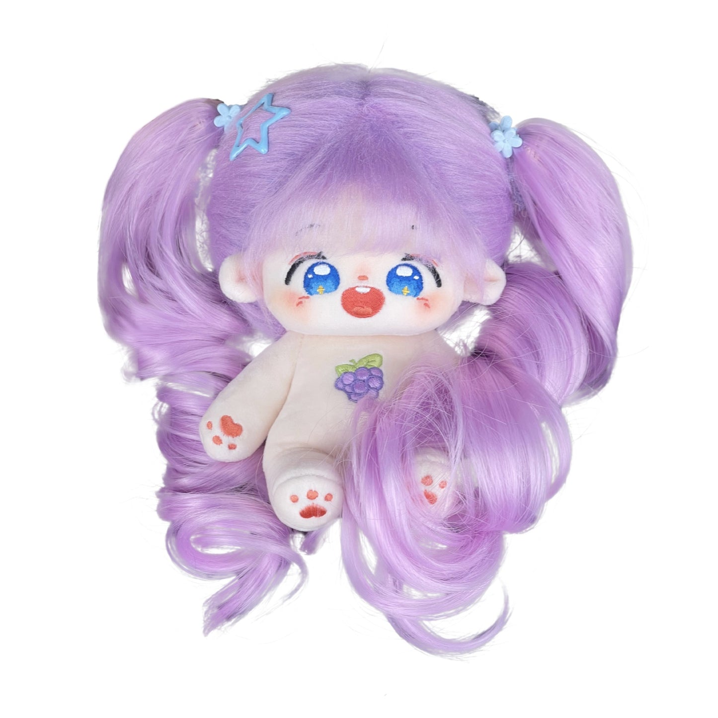 20 cm Cotton Doll Synthetic Fiber Hair Girl Cute Version Super Star Doll Plush Toys Doll Customization