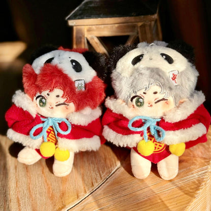 10cm Cotton Doll Original Design Doll Red and Rich Pendant Super Soft Rabbit Fur Cute In Stock