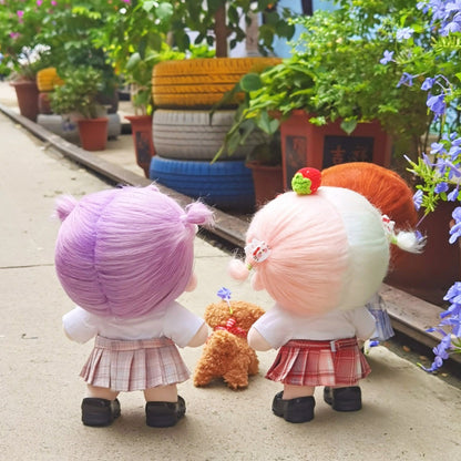 20cm Cotton Doll Student Uniform Doll Clothes JK Uniform Set Three-Piece Set In Stock