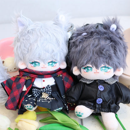 20 cm  Cotton Doll Lingyun Rabbit Fur with Animal Ear and Tail Plush Doll