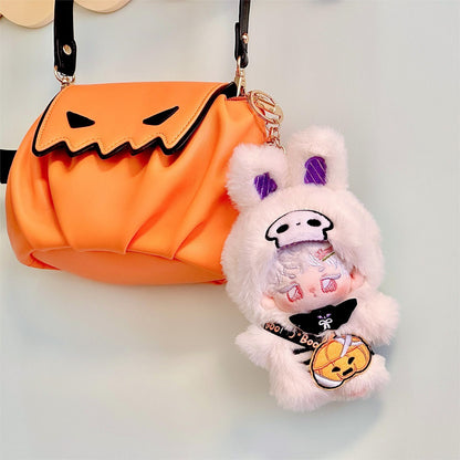 10cm Cotton Doll and Doll Clothes Christmas Style Clothes Pumpkin Bear Cream Rabbit