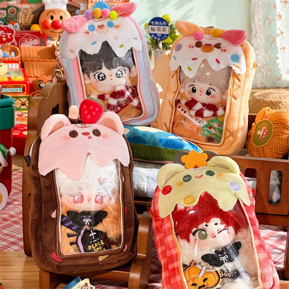 10 cm Cotton Doll Bag Four-Color PVC Vision Nunu Doll Bag