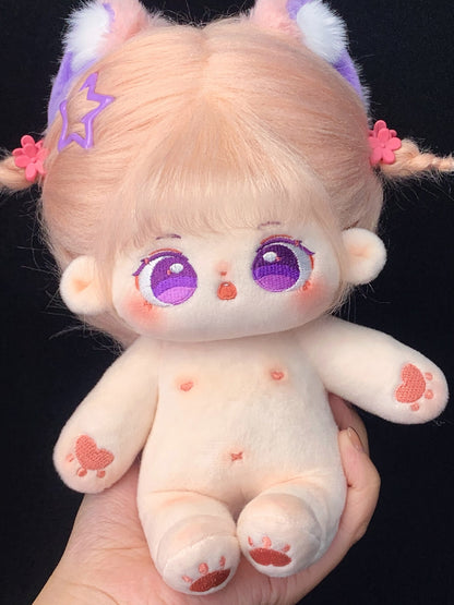 20 cm Cotton Doll Synthetic Fiber Hair Doll Original No Attribute Baby Girl Cute Plush Doll In Stock