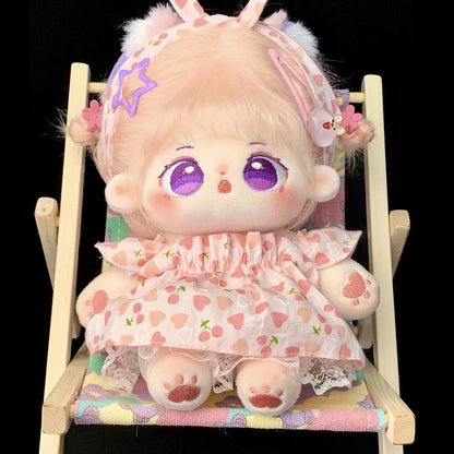 20 cm Cotton Doll Synthetic Fiber Hair Doll Original No Attribute Baby Girl Cute Plush Doll In Stock