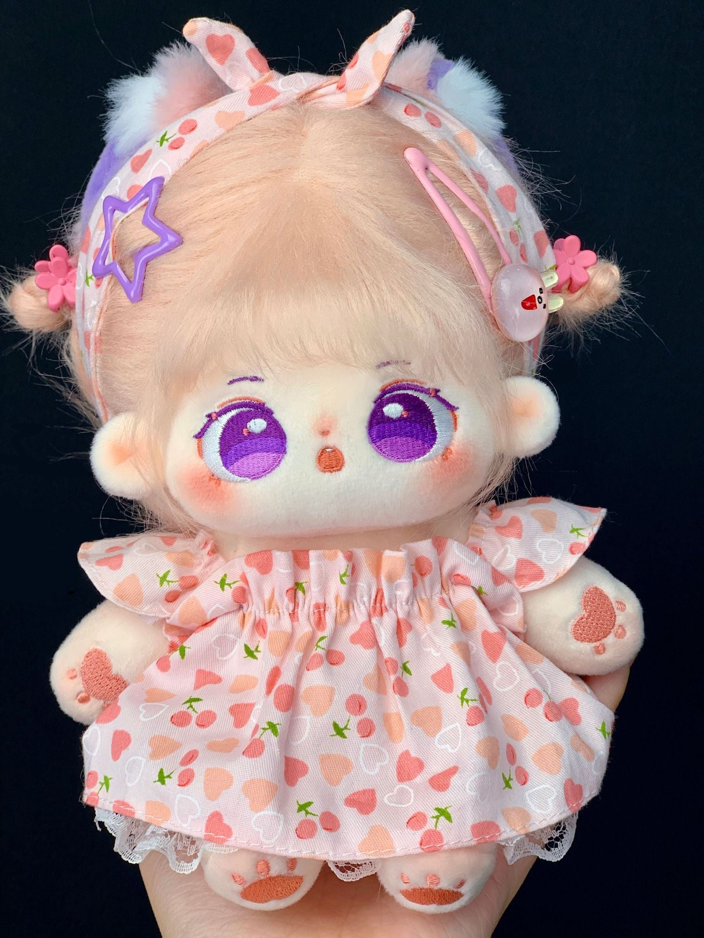 20 cm Cotton Doll Synthetic Fiber Hair Doll Original No Attribute Baby Girl Cute Plush Doll In Stock