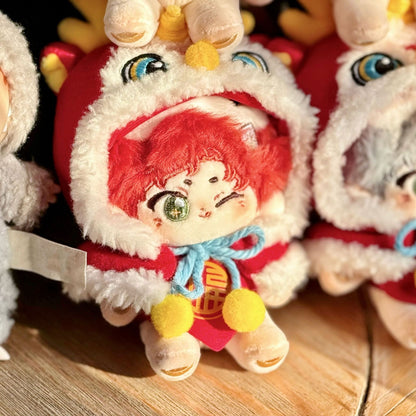 10cm Cotton Doll Original Design Doll Red and Rich Pendant Super Soft Rabbit Fur Cute In Stock