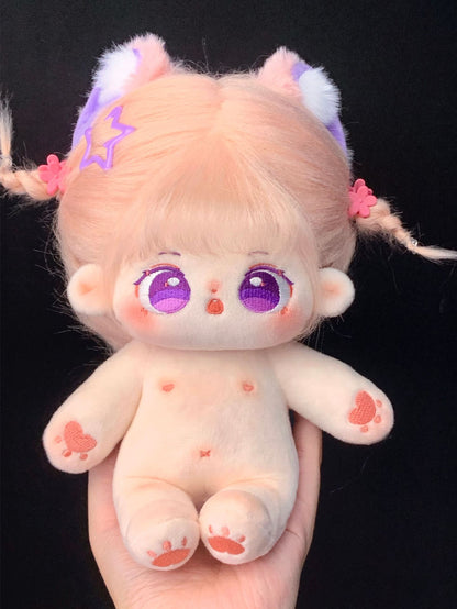 20 cm Cotton Doll Synthetic Fiber Hair Doll Original No Attribute Baby Girl Cute Plush Doll In Stock