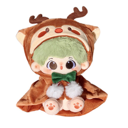 20 cm Cotton Doll Christmas Cloak Doll Design Deer Bean Christmas Gift in Stock