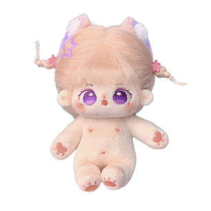 20 cm Cotton Doll Synthetic Fiber Hair Doll Original No Attribute Baby Girl Cute Plush Doll In Stock